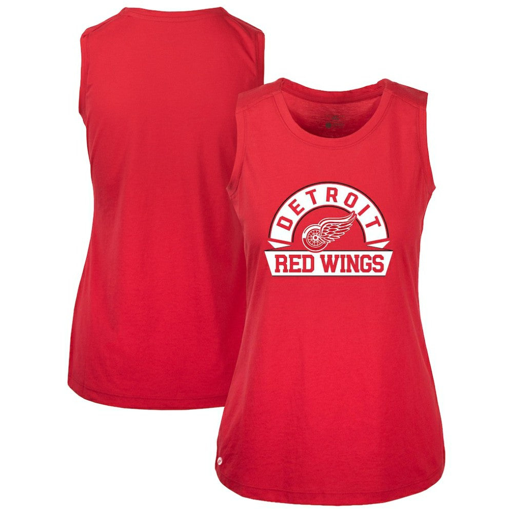 NHL Detroit Red Wings Levelwear Women's Macy Banner Arch Tank Top