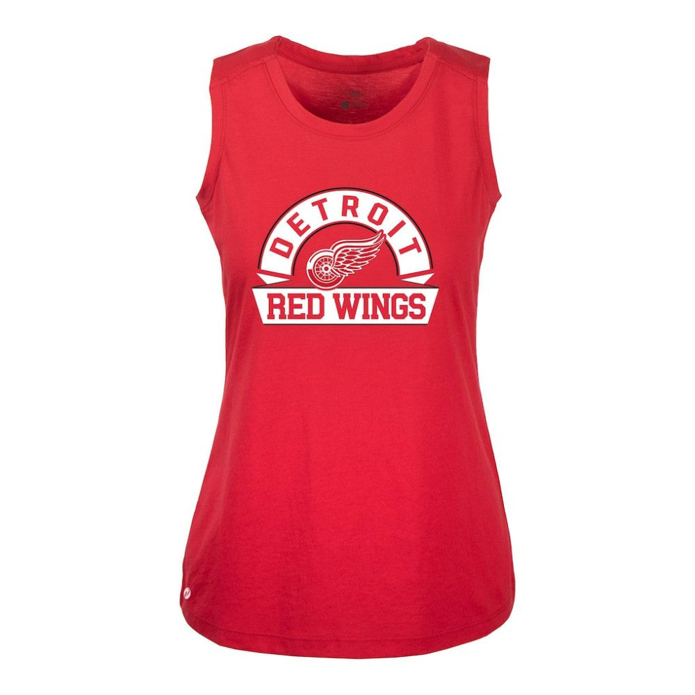 NHL Detroit Red Wings Levelwear Women's Macy Banner Arch Tank Top