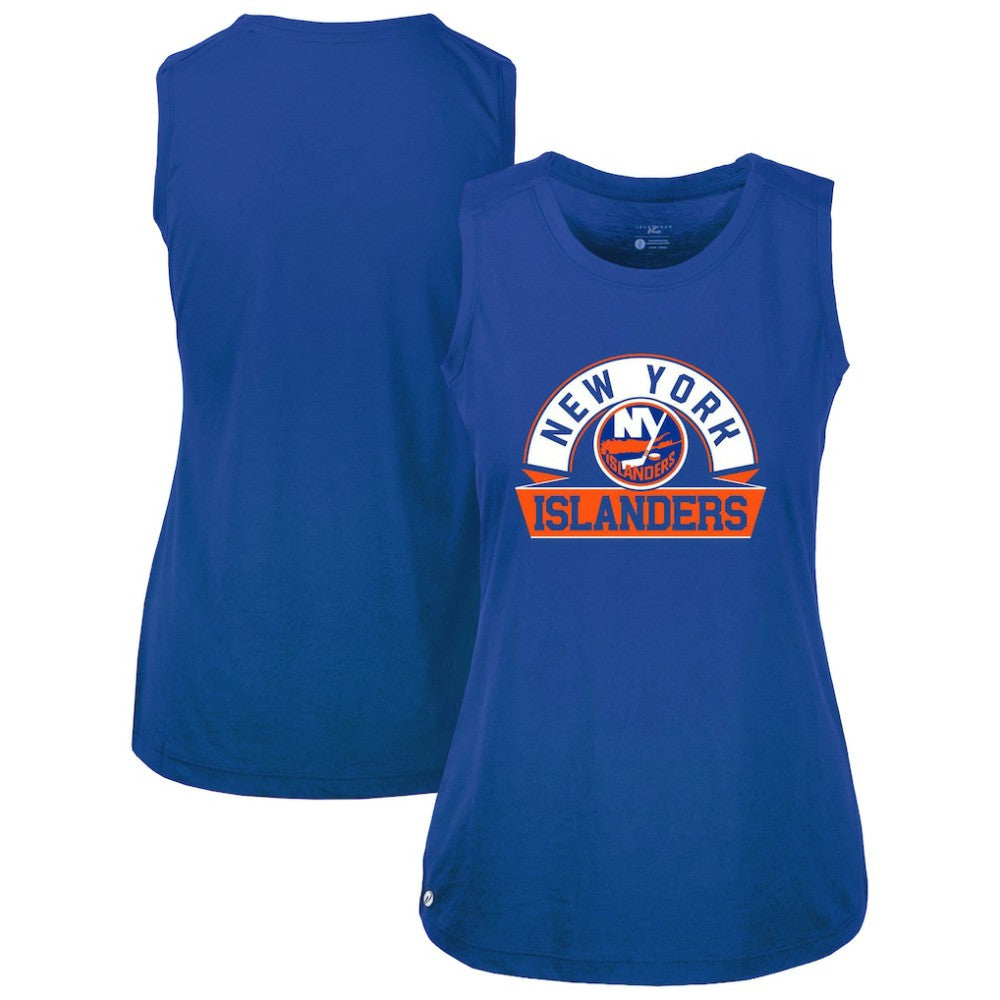 NHL New York Islanders Levelwear Women's Macy Banner Arch Tank Top