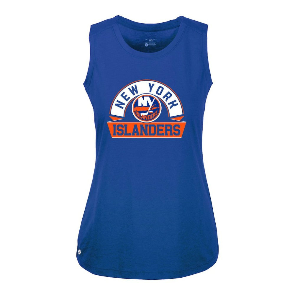 NHL New York Islanders Levelwear Women's Macy Banner Arch Tank Top