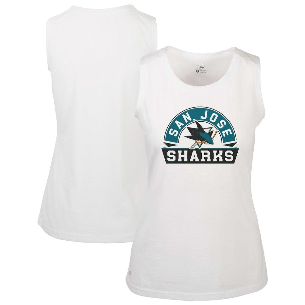 NHL San Jose Sharks Levelwear Women's Macy Banner Arch Tank Top