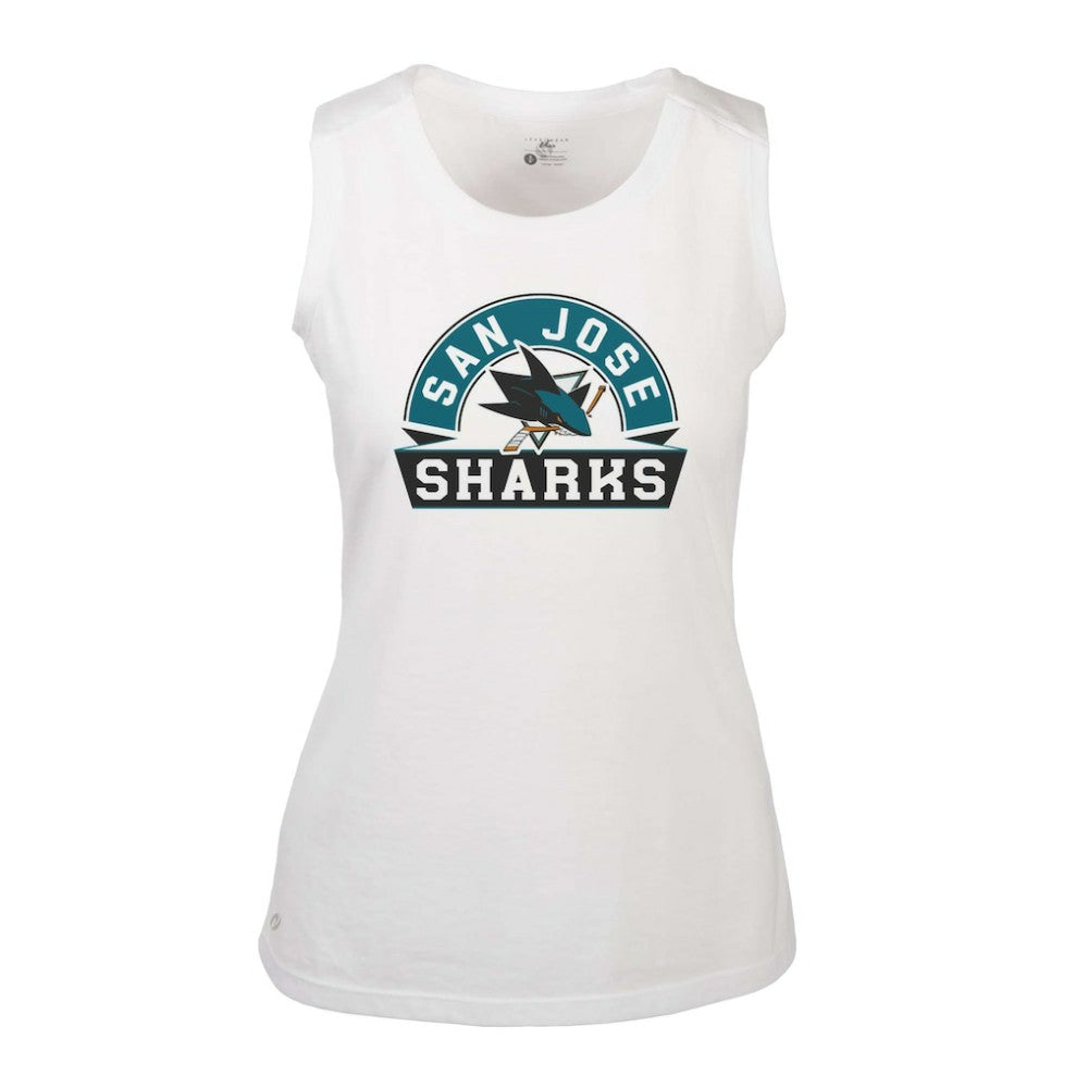 NHL San Jose Sharks Levelwear Women's Macy Banner Arch Tank Top