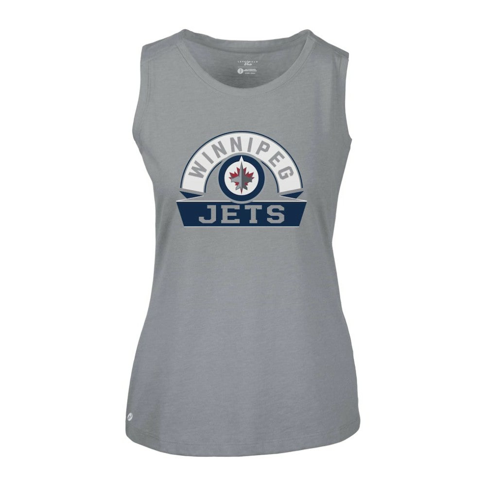 NHL Winnipeg Jets Levelwear Women's Macy Banner Arch Tank Top