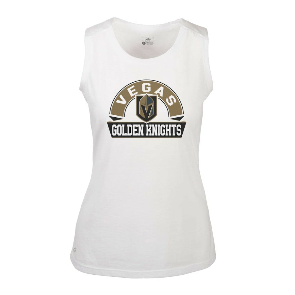 NHL Vegas Golden Knights Levelwear Women's Macy Banner Arch Tank Top