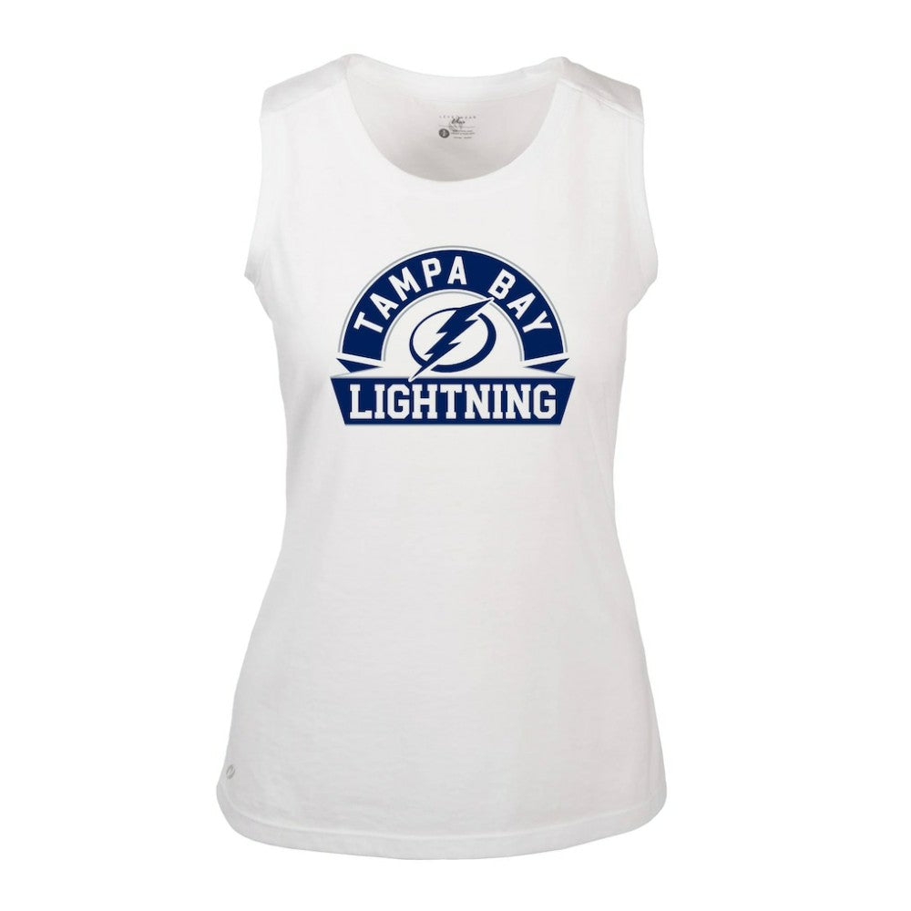 NHL Tampa Bay Lightning Levelwear Women's Macy Banner Arch Tank Top