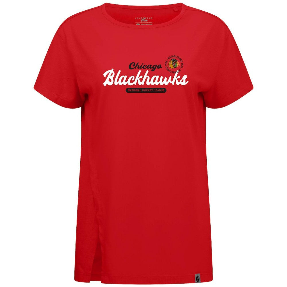 NHL Chicago Blackhawks Levelwear Women's Influx Monument T-Shirt