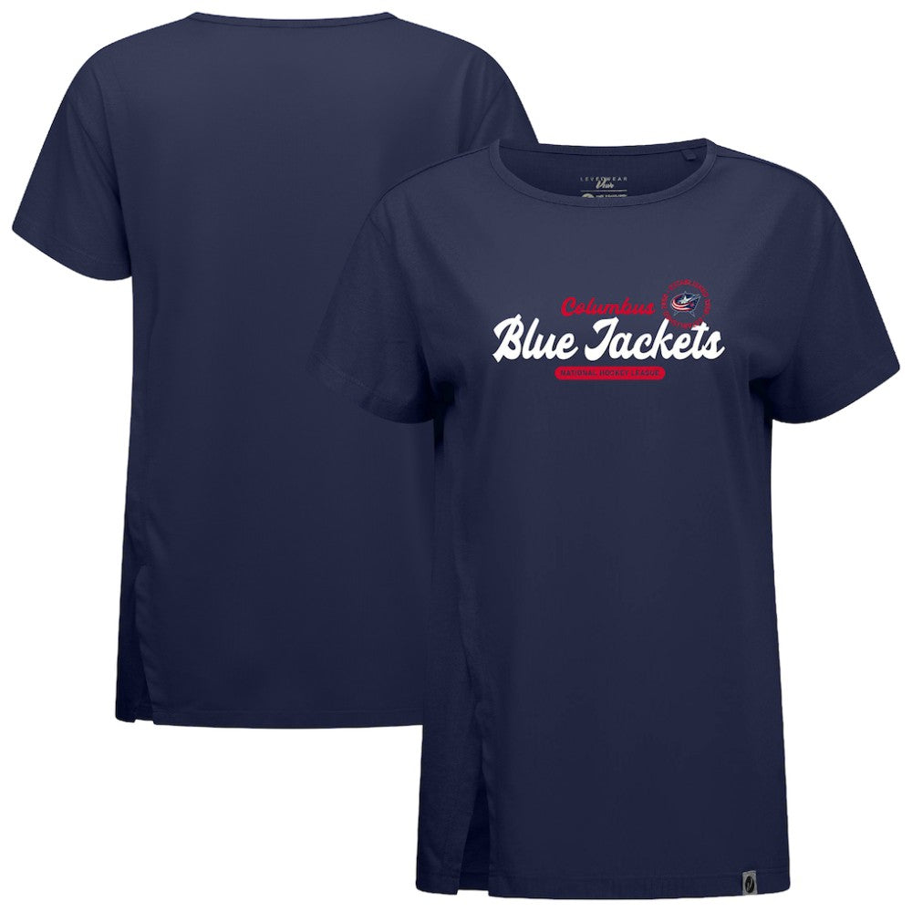 NHL Columbus Blue Jackets Levelwear Women's Influx Monument T-Shirt