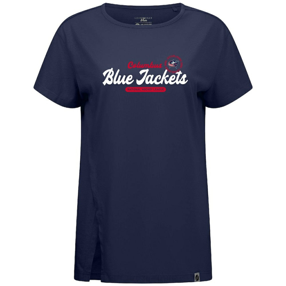 NHL Columbus Blue Jackets Levelwear Women's Influx Monument T-Shirt