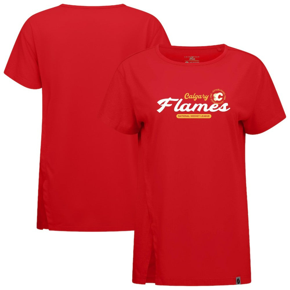 NHL Calgary Flames Levelwear Women's Influx Monument T-Shirt