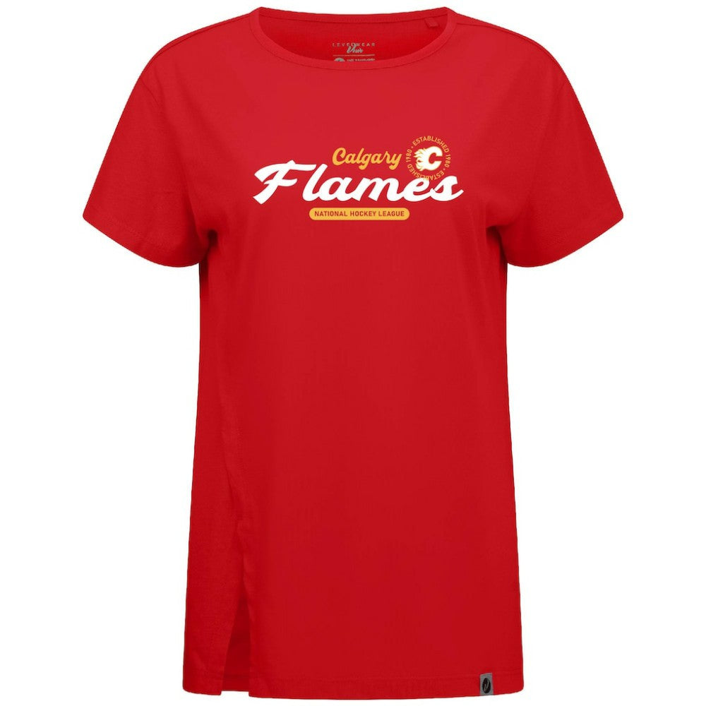 NHL Calgary Flames Levelwear Women's Influx Monument T-Shirt