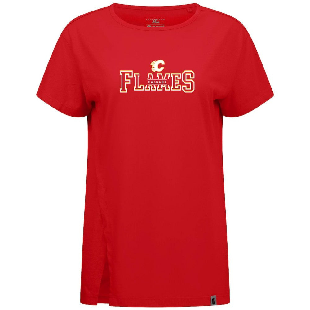 NHL Calgary Flames Levelwear Women's Influx Journey T-Shirt