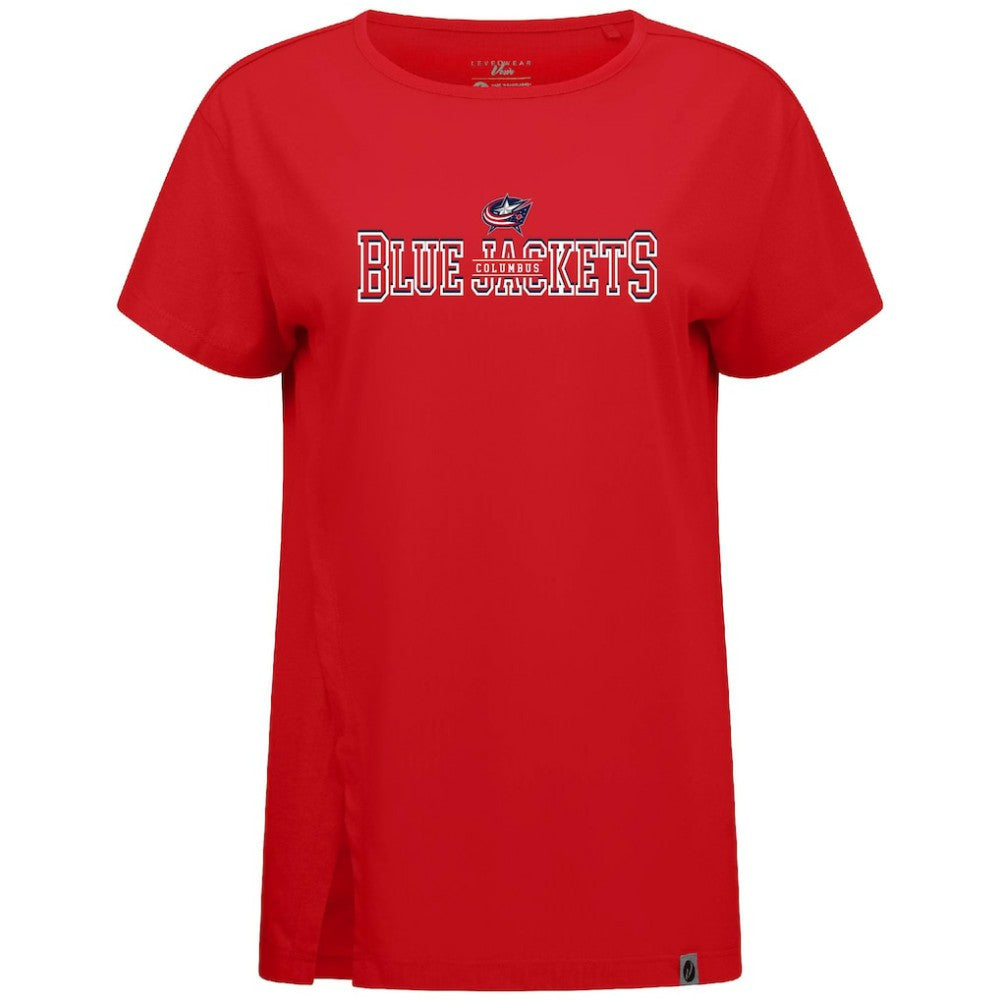 NHL Columbus Blue Jackets Levelwear Women's Influx Journey T-Shirt
