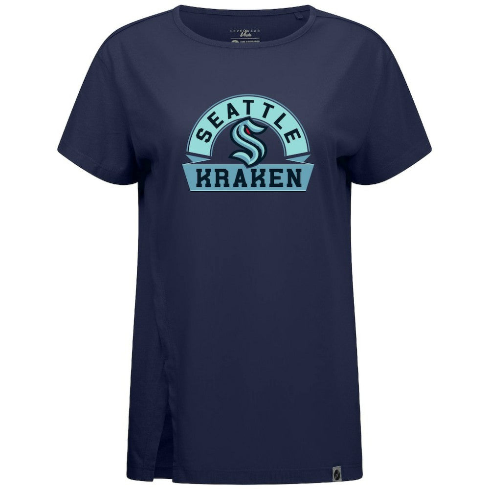 NHL Seattle Kraken Levelwear Women's Influx Banner Arch T-Shirt