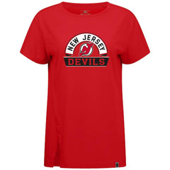 NHL New Jersey Devils Levelwear Women's Influx Banner Arch T-Shirt