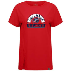 NHL Columbus Blue Jackets Levelwear Women's Influx Banner Arch T-Shirt