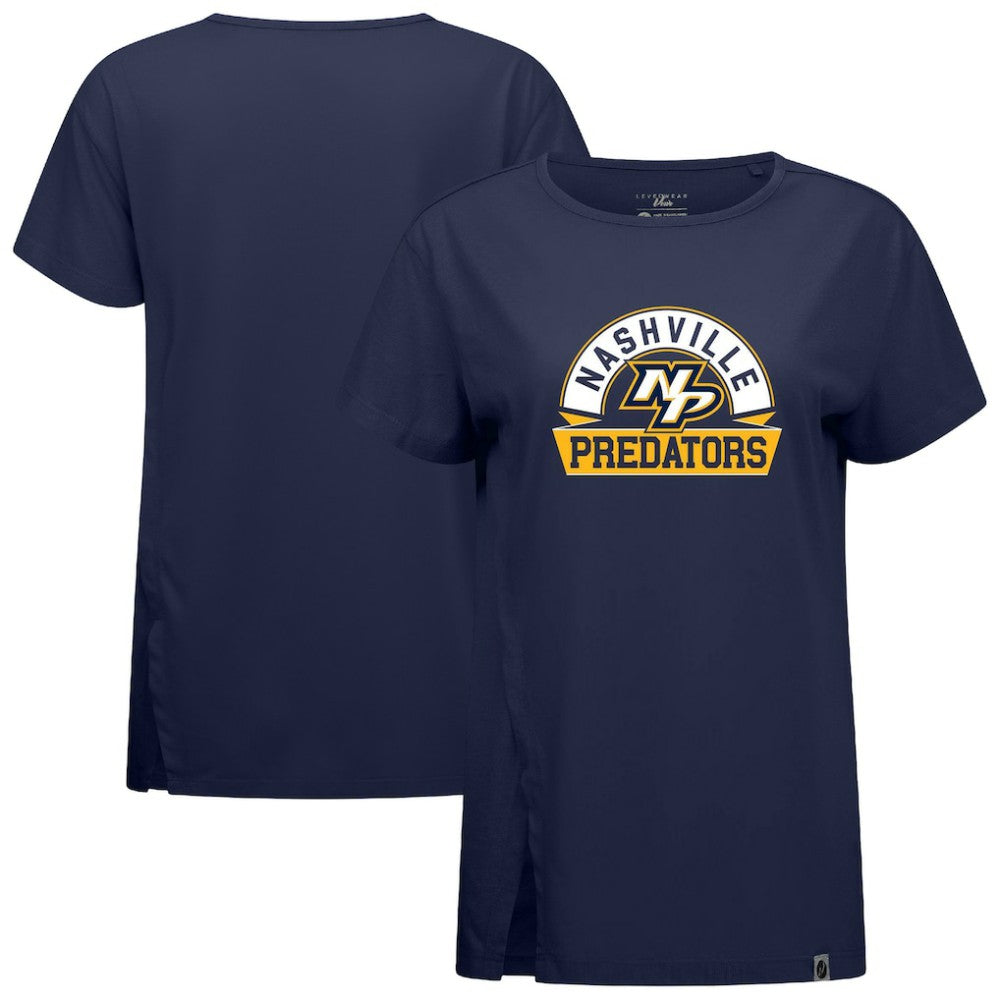 NHL Nashville Predators Levelwear Women's Influx Banner Arch T-Shirt