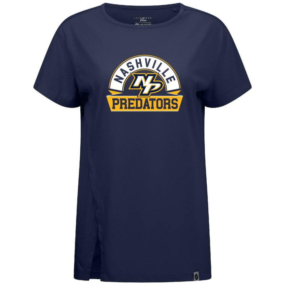 NHL Nashville Predators Levelwear Women's Influx Banner Arch T-Shirt