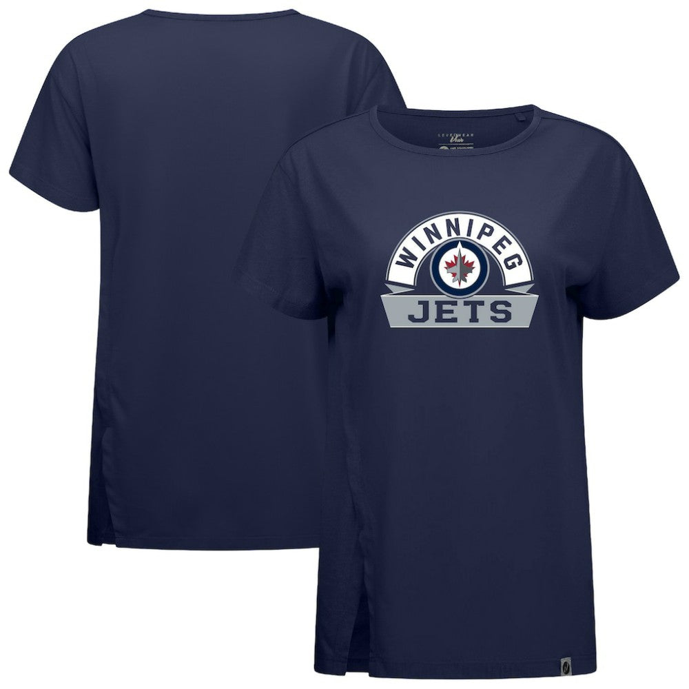 NHL Winnipeg Jets Levelwear Women's Influx Banner Arch T-Shirt