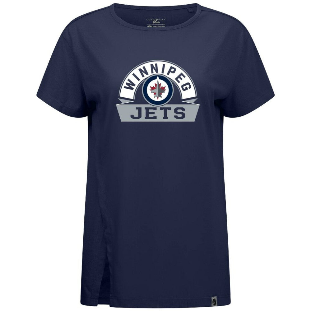 NHL Winnipeg Jets Levelwear Women's Influx Banner Arch T-Shirt