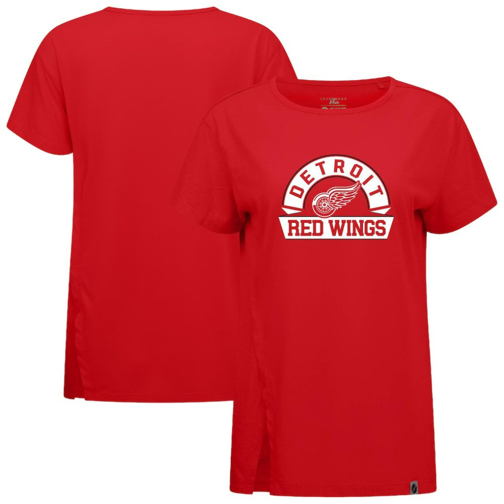 NHL Detroit Red Wings Levelwear Women's Influx Banner Arch T-Shirt