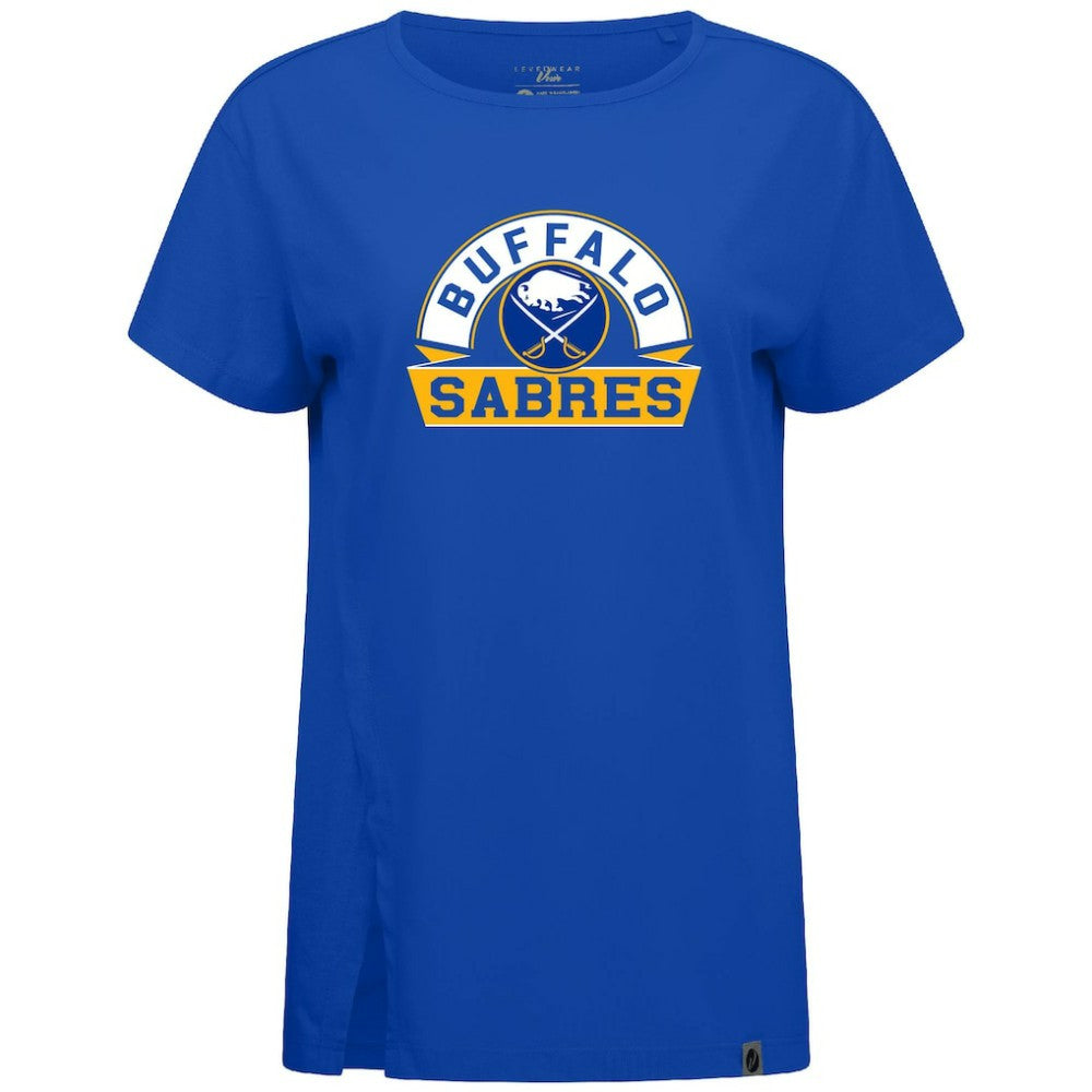 NHL Buffalo Sabres Levelwear Women's Influx Banner Arch T-Shirt