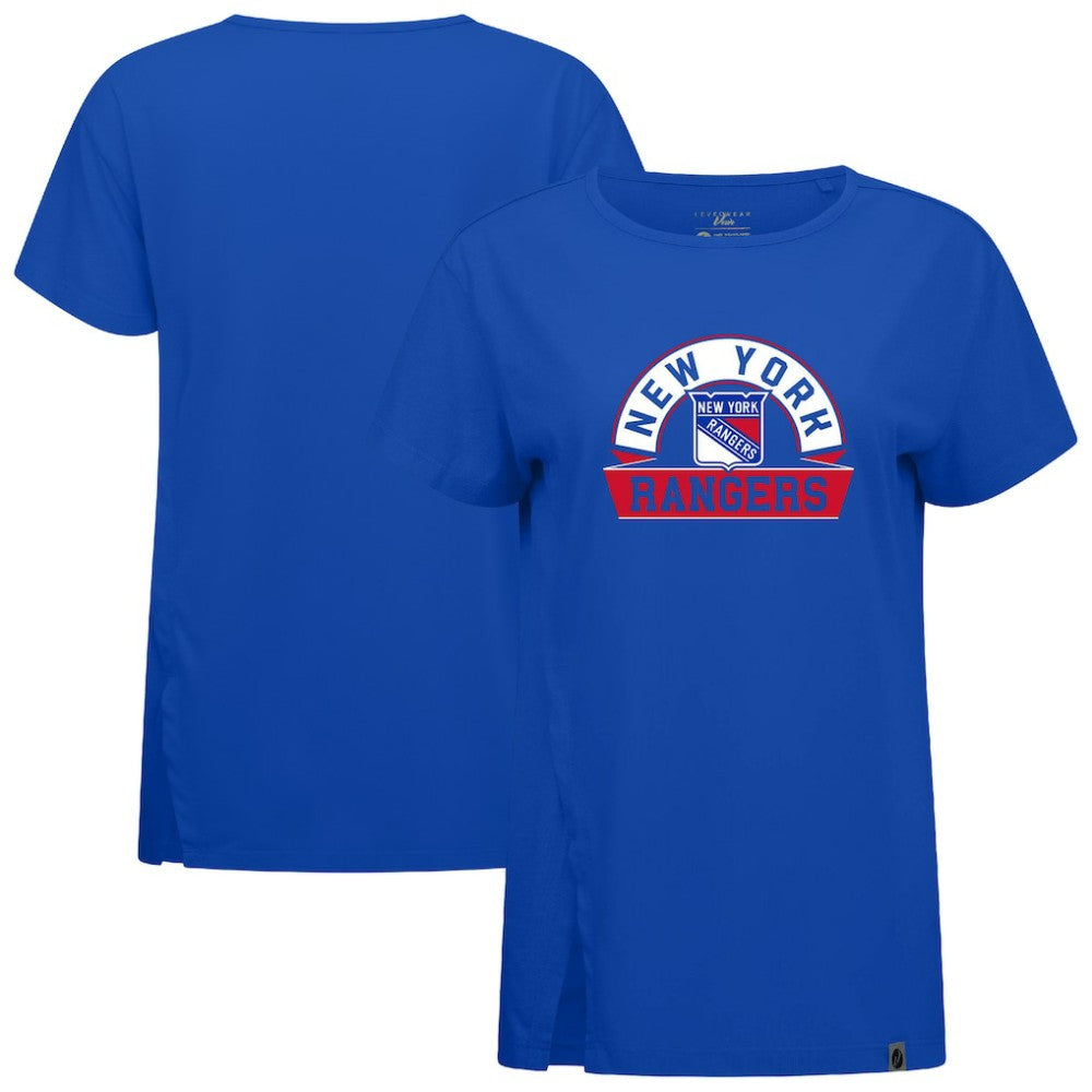 NHL New York Rangers Levelwear Women's Influx Banner Arch T-Shirt