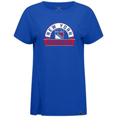 NHL New York Rangers Levelwear Women's Influx Banner Arch T-Shirt