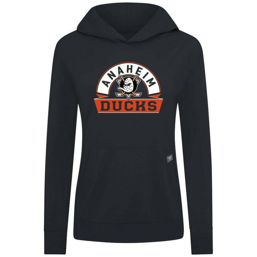 NHL Anaheim Ducks Levelwear Women's Relay Banner Arch Pullover Hoodie