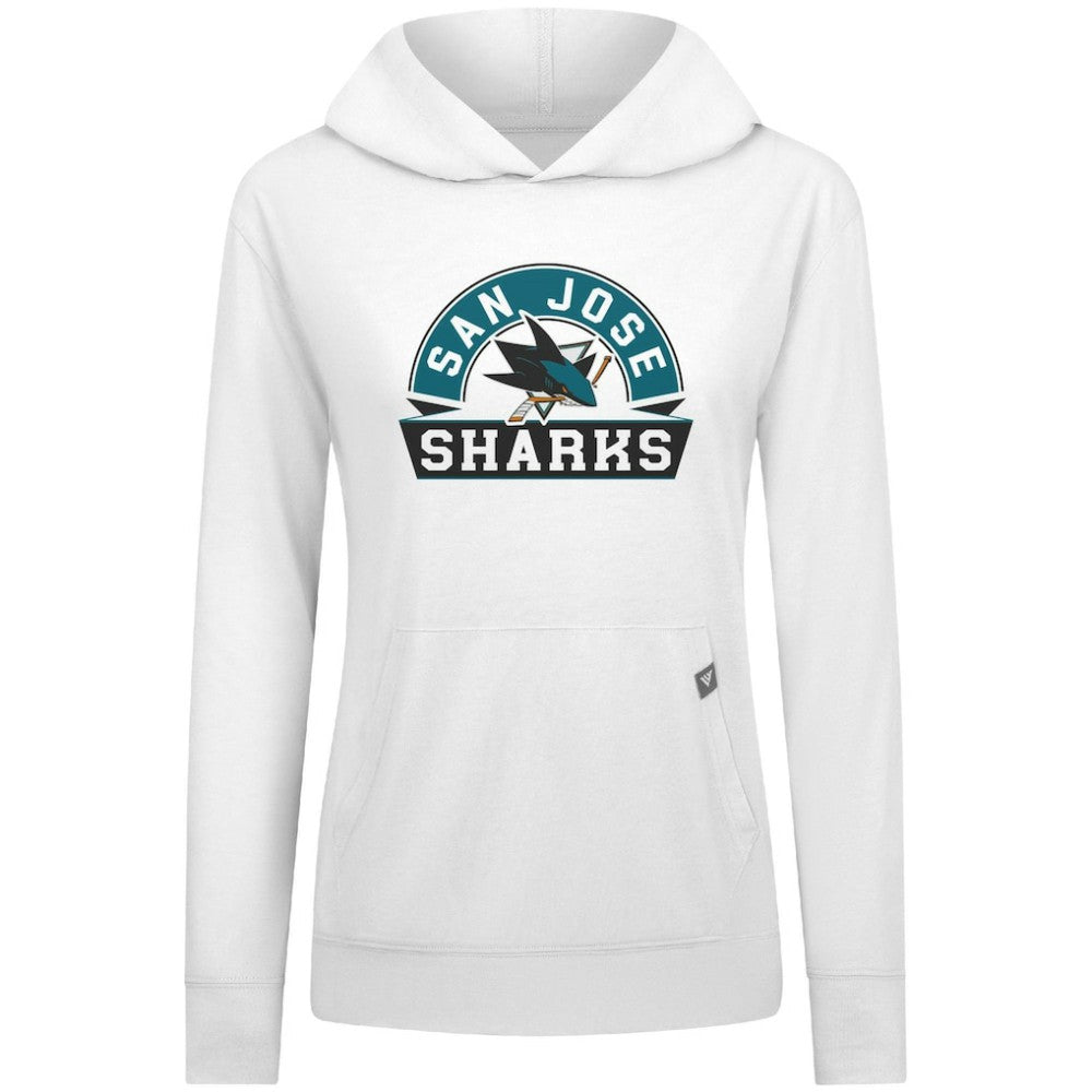 NHL San Jose Sharks Levelwear Women's Relay Banner Arch Pullover Hoodie
