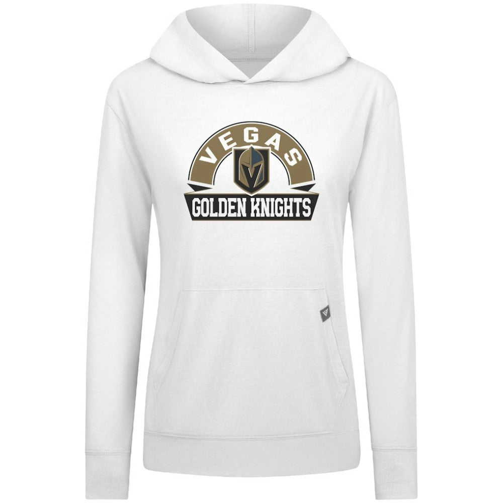 NHL Vegas Golden Knights Levelwear Women's Relay Banner Arch Pullover Hoodie