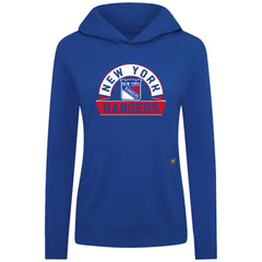 NHL New York Rangers Levelwear Women's Relay Banner Arch Pullover Hoodie