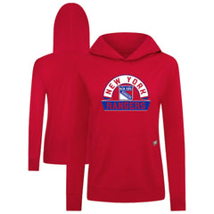 NHL New York Rangers Levelwear Women's Relay Banner Arch Pullover Hoodie