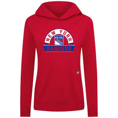 NHL New York Rangers Levelwear Women's Relay Banner Arch Pullover Hoodie