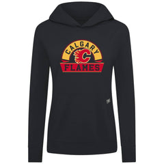 NHL Calgary Flames Levelwear Women's Relay Banner Arch Pullover Hoodie