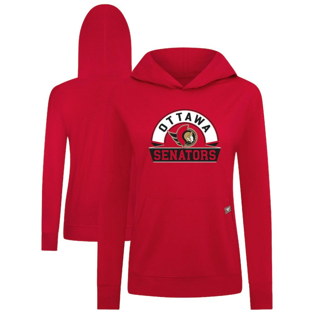 NHL Ottawa Senators Levelwear Women's Relay Banner Arch Pullover Hoodie