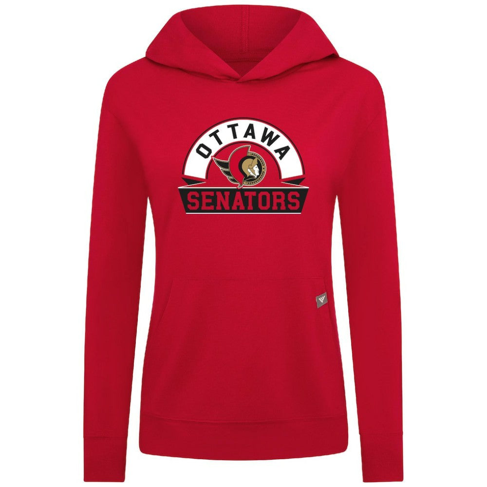 NHL Ottawa Senators Levelwear Women's Relay Banner Arch Pullover Hoodie