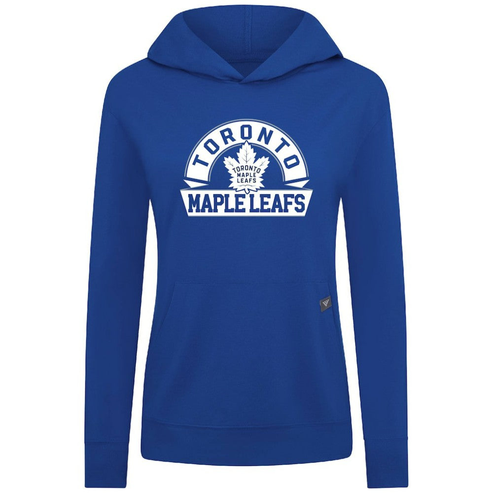 NHL Toronto Maple Leafs Levelwear Women's Relay Banner Arch Pullover Hoodie