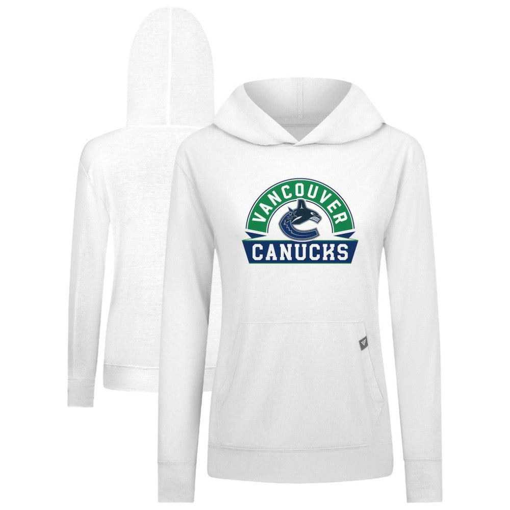 NHL Vancouver Canucks Levelwear Women's Relay Banner Arch Pullover Hoodie