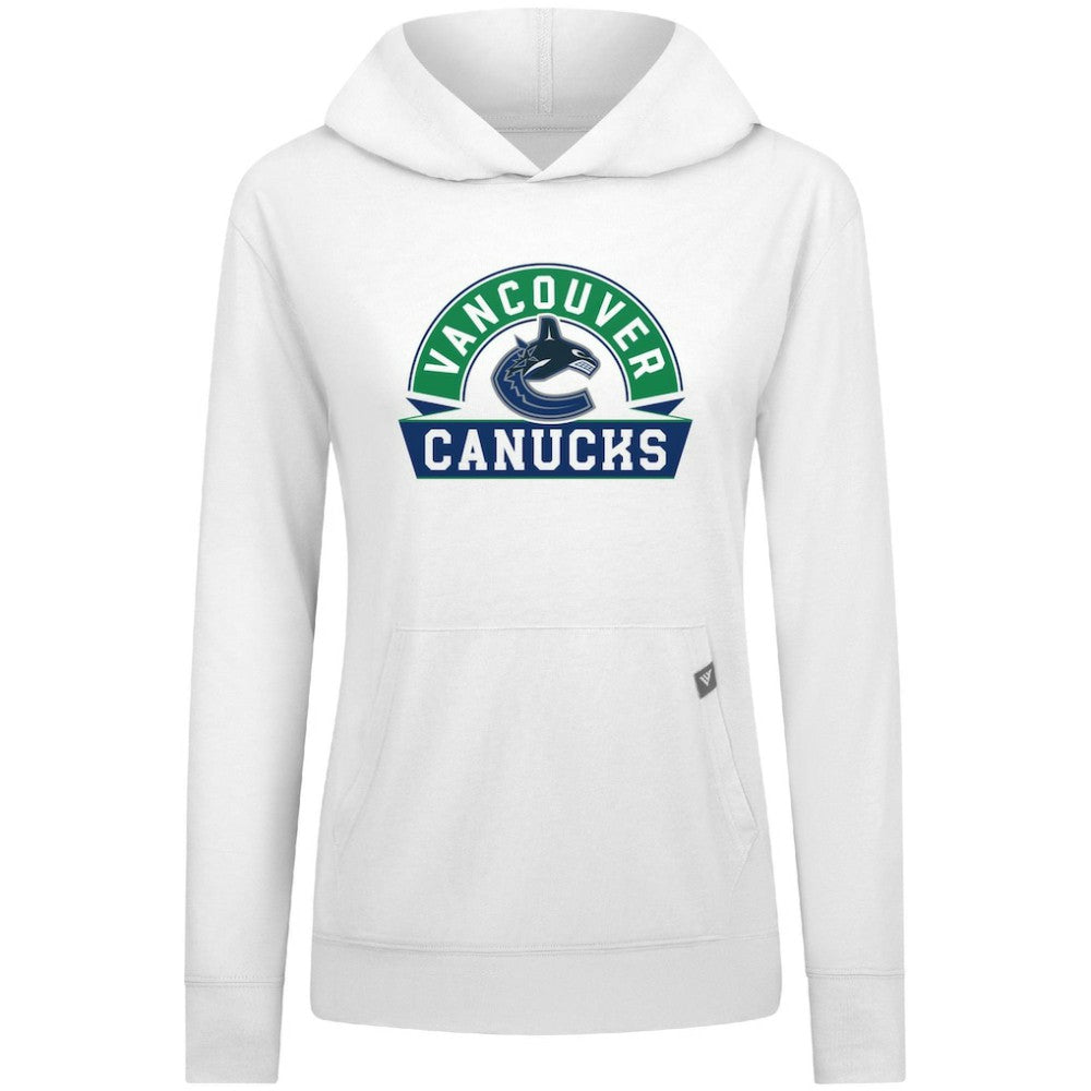 NHL Vancouver Canucks Levelwear Women's Relay Banner Arch Pullover Hoodie