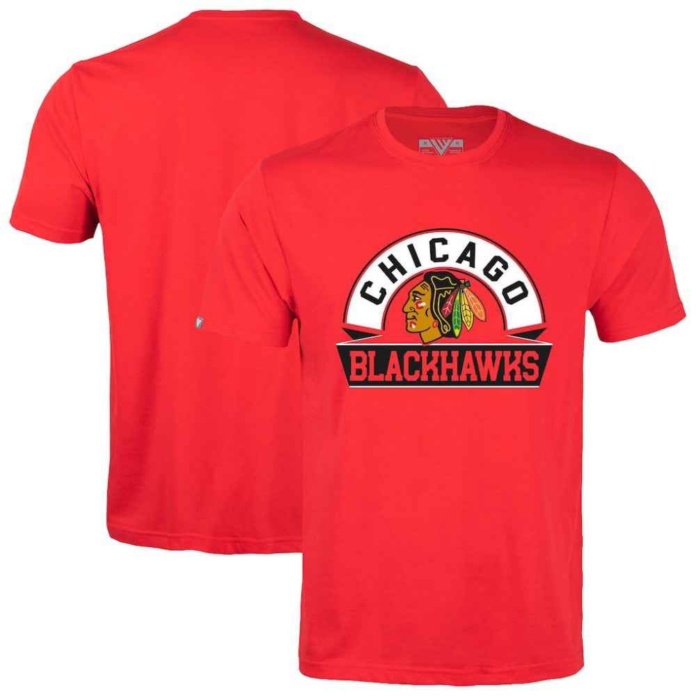 NHL Chicago Blackhawks Levelwear Richmond Banner Arch T-Shirt