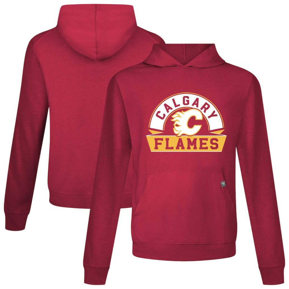 NHL Calgary Flames Levelwear Relay Banner Arch Pullover Hoodie