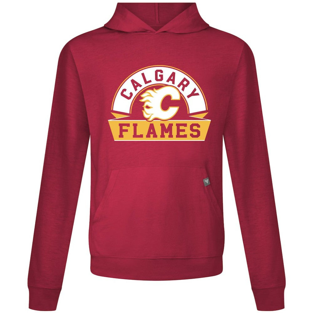 NHL Calgary Flames Levelwear Relay Banner Arch Pullover Hoodie
