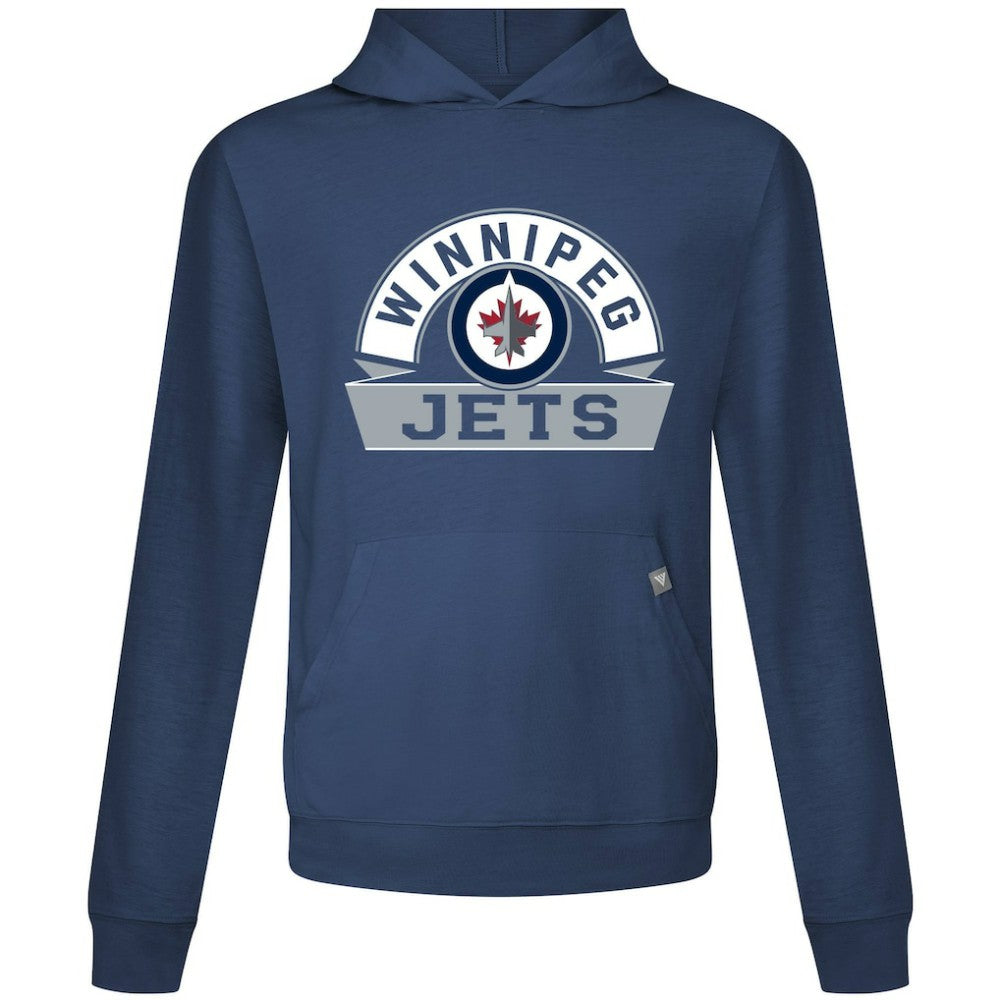 NHL Winnipeg Jets Levelwear Relay Banner Arch Pullover Hoodie