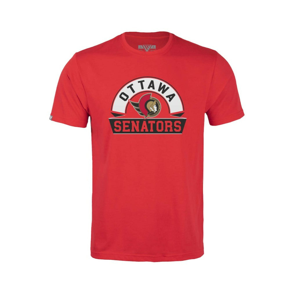 NHL Ottawa Senators Levelwear Youth Little Richmond Banner Arch T-Shirt