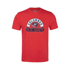NHL Columbus Blue Jackets Levelwear Youth Little Richmond Banner Arch T-Shirt