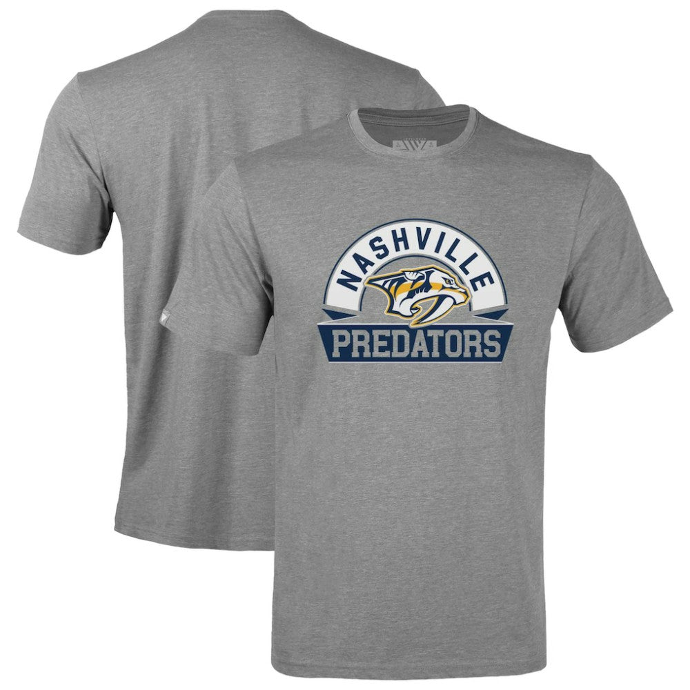 NHL Nashville Predators Levelwear Youth Little Richmond Banner Arch T-Shirt
