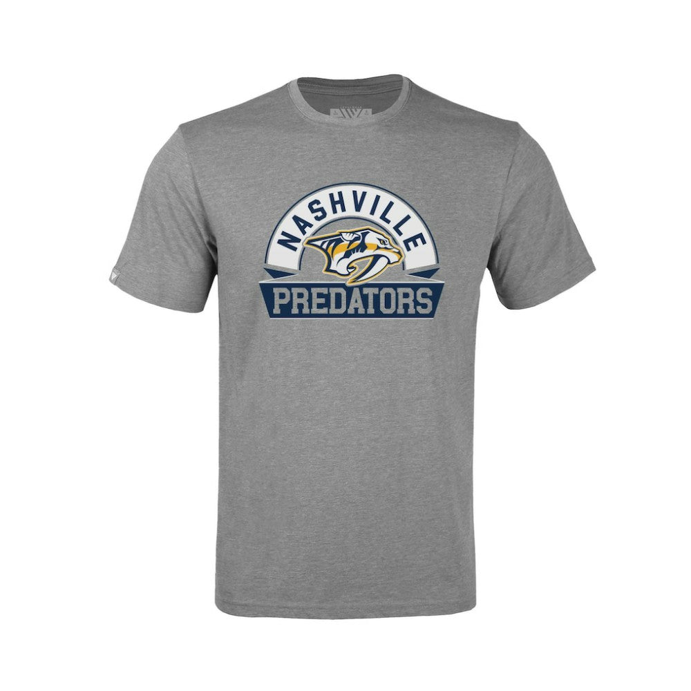 NHL Nashville Predators Levelwear Youth Little Richmond Banner Arch T-Shirt