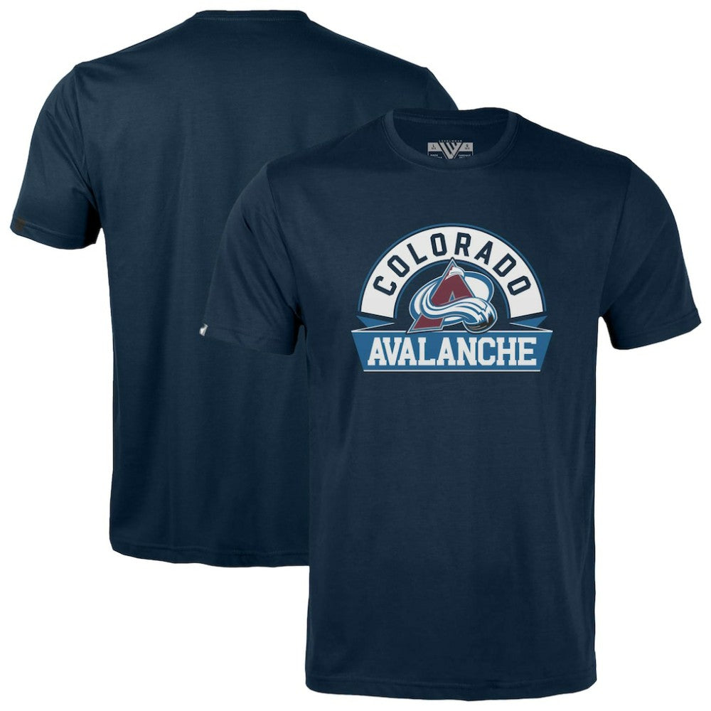 NHL Colorado Avalanche Levelwear Youth Little Richmond Banner Arch T-Shirt