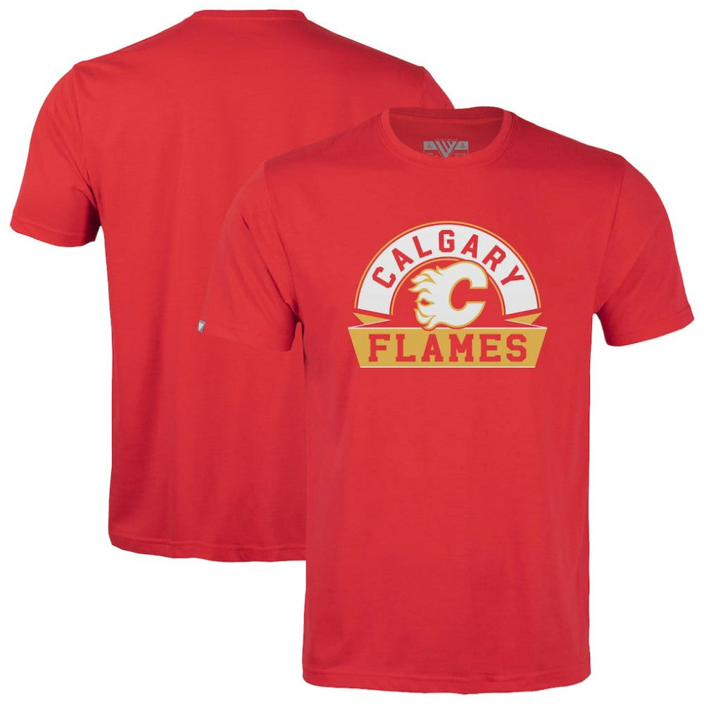 NHL Calgary Flames Levelwear Youth Little Richmond Banner Arch T-Shirt