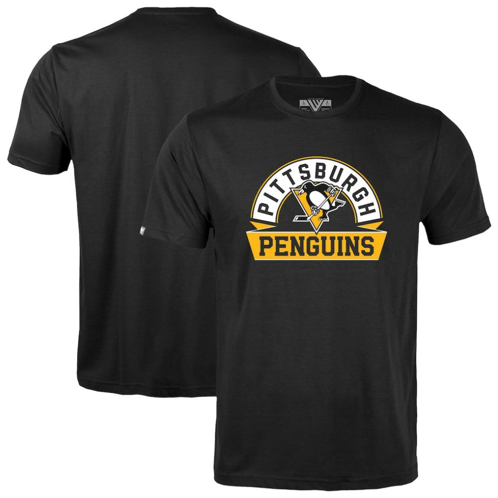 NHL Pittsburgh Penguins Levelwear Youth Little Richmond Banner Arch T-Shirt